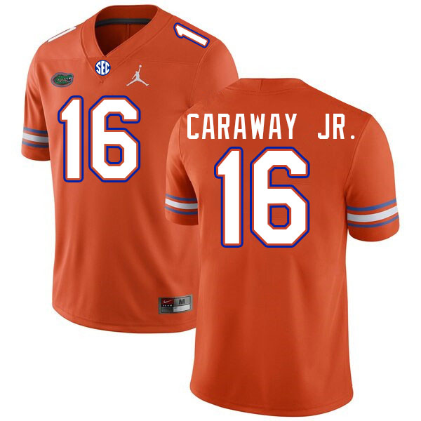 Florida Gators #16 Micheal Caraway Jr. College Football Jerseys Stitched-Orange